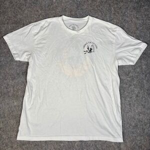 Savage Tacticians Graphic T-Shirt Mens XL White Clap Osamas Skeleton Surf Surfer